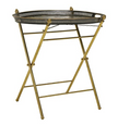 Vintage French Tole Painted Tray Table