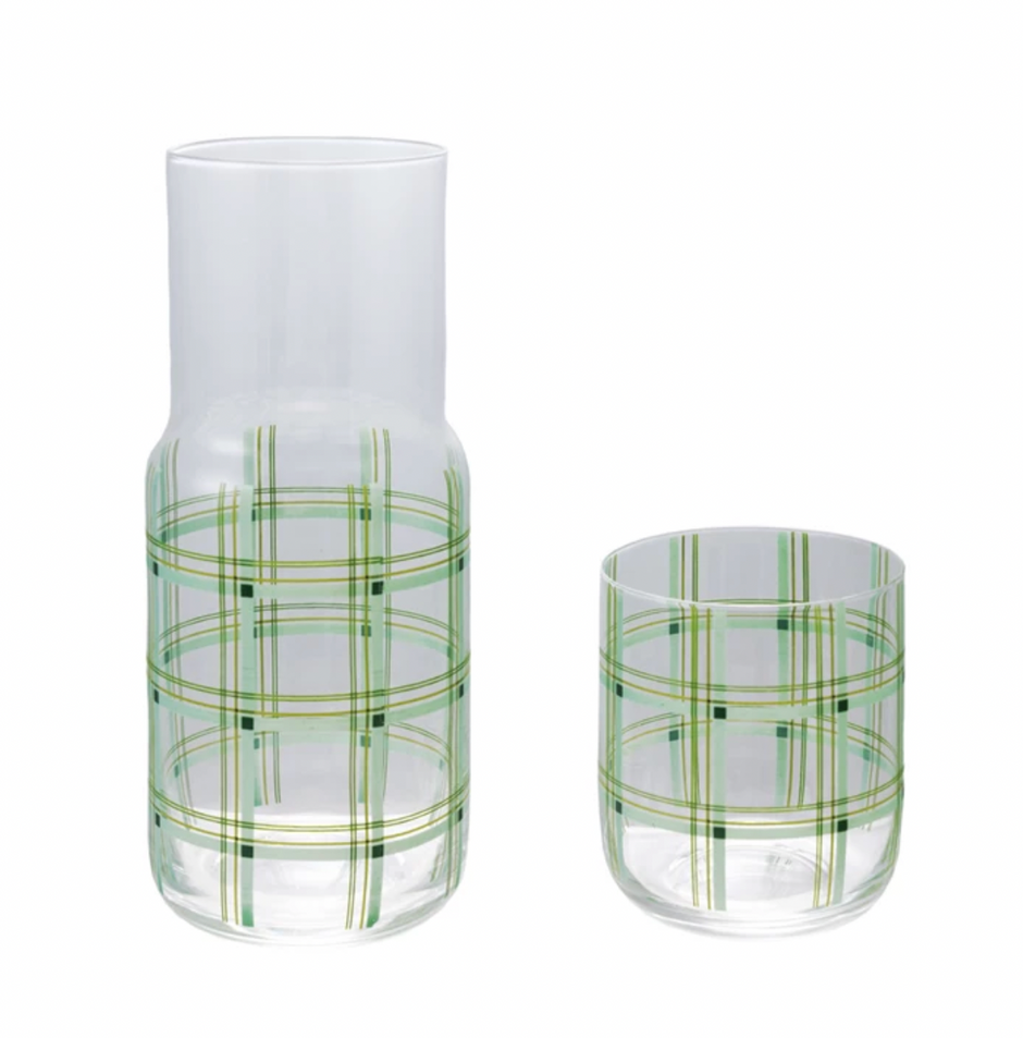 Glass Carafe Drinking Glass Set/2 - Maaribu
