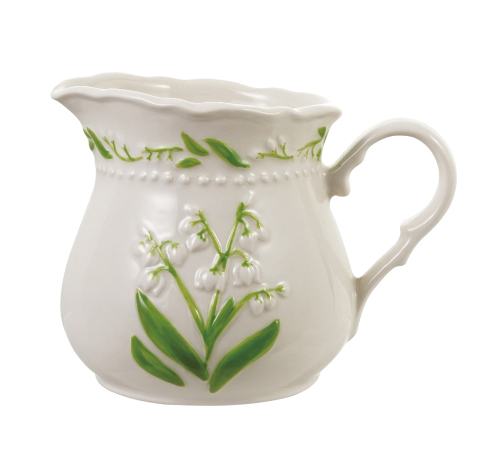 Lily of Valley Stoneware Creamer