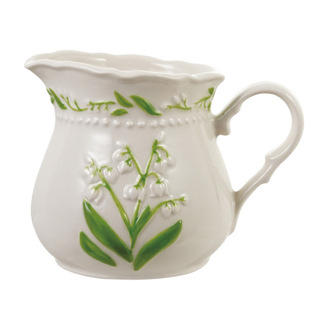 Lily of Valley Stoneware Creamer