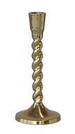 Twisted Taper Holder Gold Finish