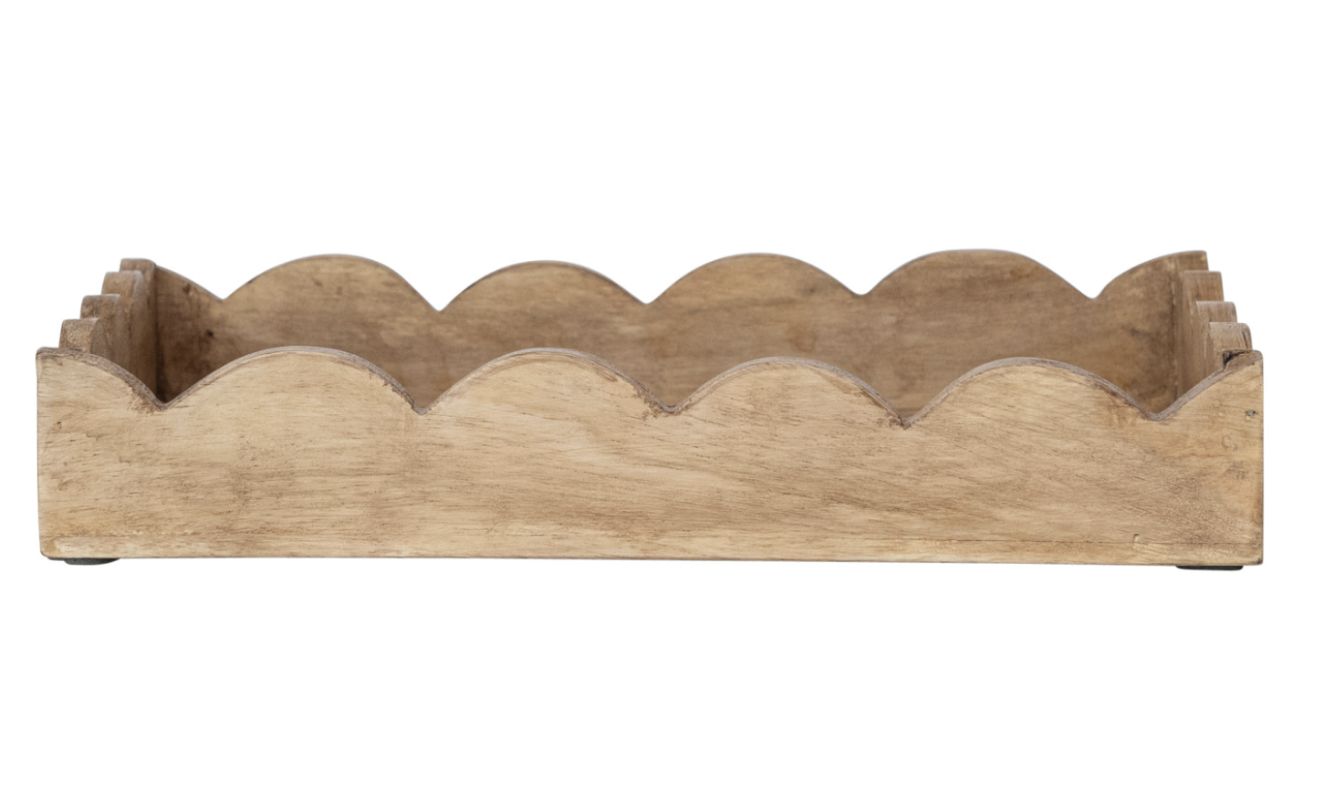 Mango Wood Scalloped Tray