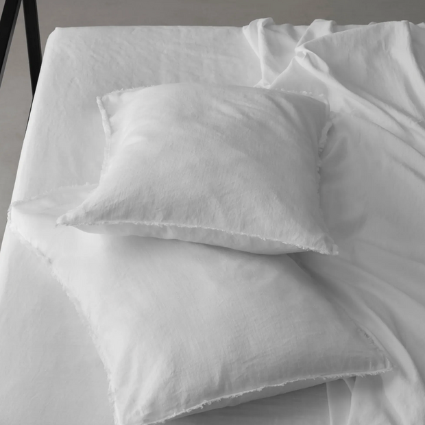 Society Limonta Saten Pillowcase Set/2 Bianco Euro