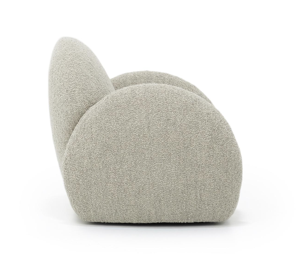 Verellen Chloe Swivel Club Chair Felton Oatmeal