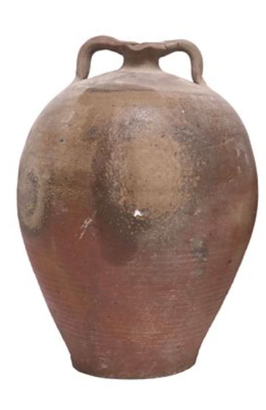 Vintage French Stoneware Oil Small Pinched Spout
