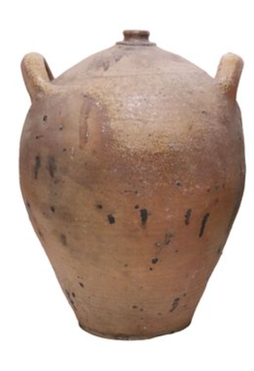 Vintage French Stoneware Oil Dual Handles