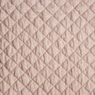 Silk Velvet Deluxe Sham, Quilted with Satin Piping Pearl