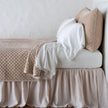 Silk Velvet Coverlet, Quilted with Satin Edge Pearl King