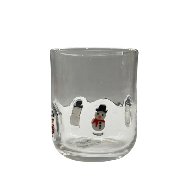 Snowman Holiday Icon Glass