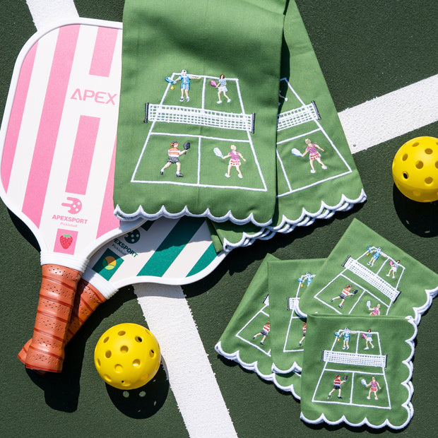 Day at the Courts Tea Towels Set/2