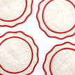 Rice Paper Placemat Deep Red Set/4 - Maaribu