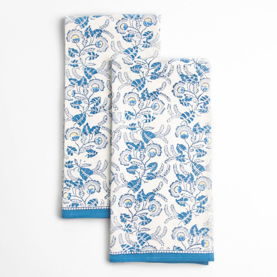 Gardenia Vine Tea Towels Set/2 - Maaribu
