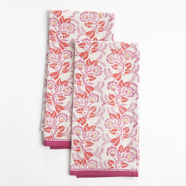 Gardenia Vine Tea Towels Set/2 - Maaribu