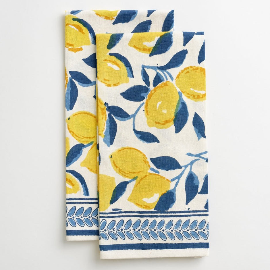 Mod Lemon Tea Towels Set/2 - Maaribu