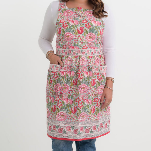 Geranium Carnival Apron - Maaribu