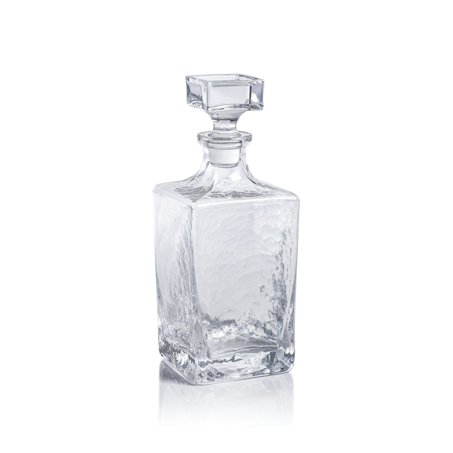 Punta Mita Hammered Glass Decanter (D) - Maaribu