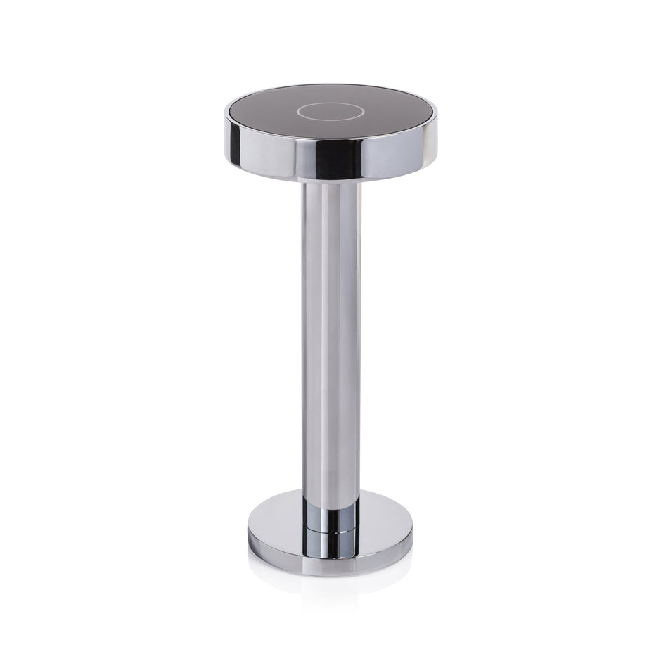 Roma cordless table light styled on a table