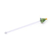 Green Tree Glass Stirrers Set/6