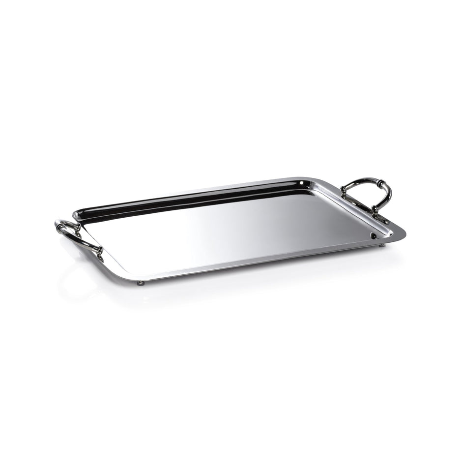 Manetta Polished Nickel Tray, Med