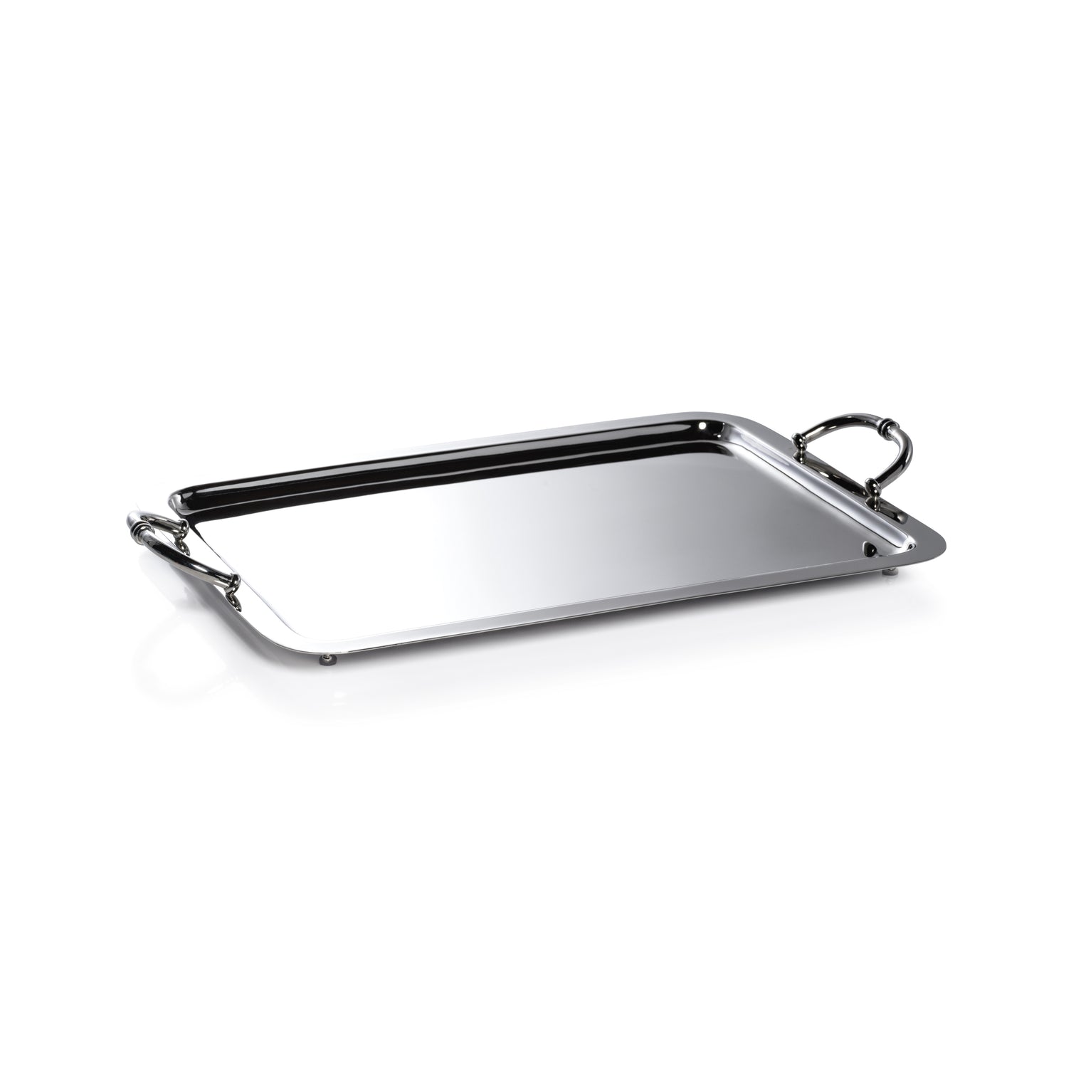 Manetta Polished Nickel Tray, Med