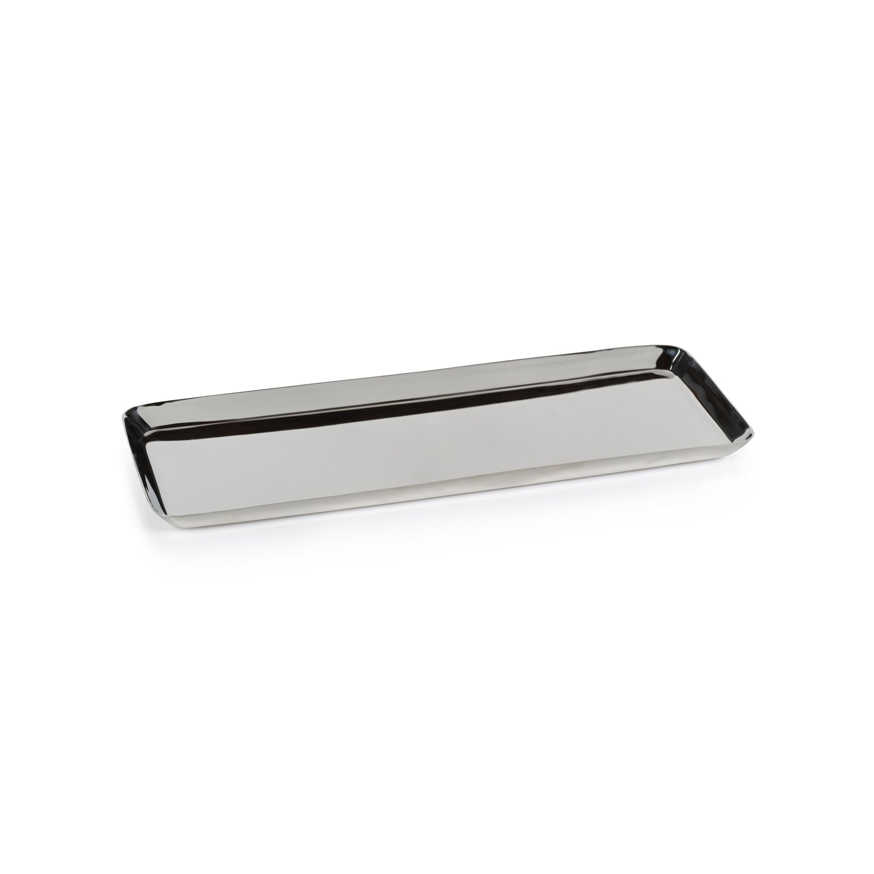 Park Lane Rectangle Tray Polished Nickel Large