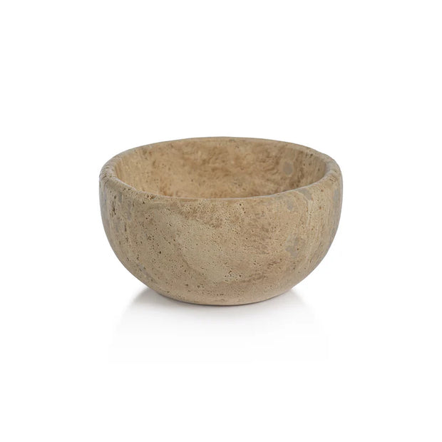 Beige Travertine Bowl Large