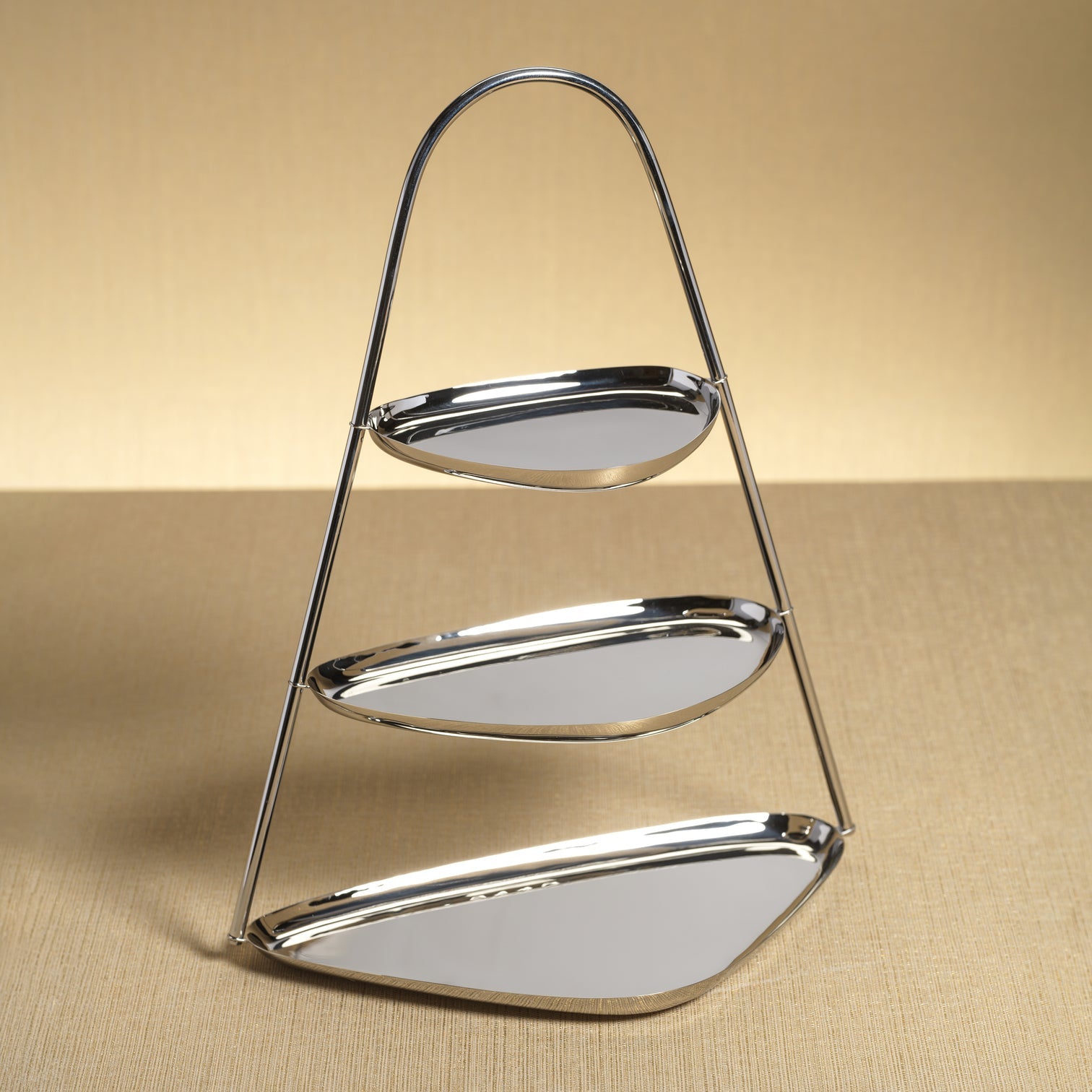 Epicurean 3-Tier Appetizer Stand Polished Nickel