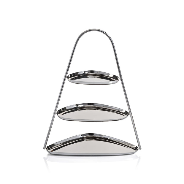 Epicurean 3-Tier Appetizer Stand Polished Nickel