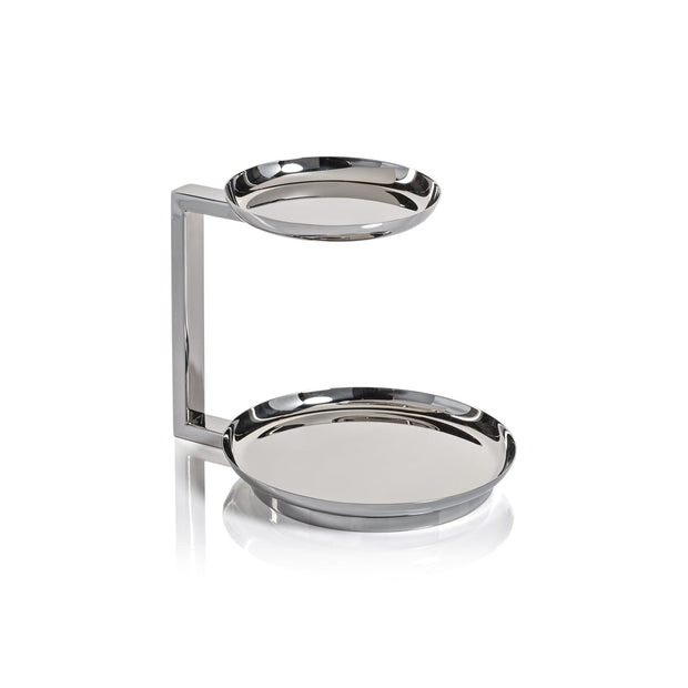 Epicurean 2-Tier Stand Polished Nickel