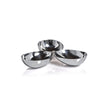 Triple Condiment Bowl Polished Nickel