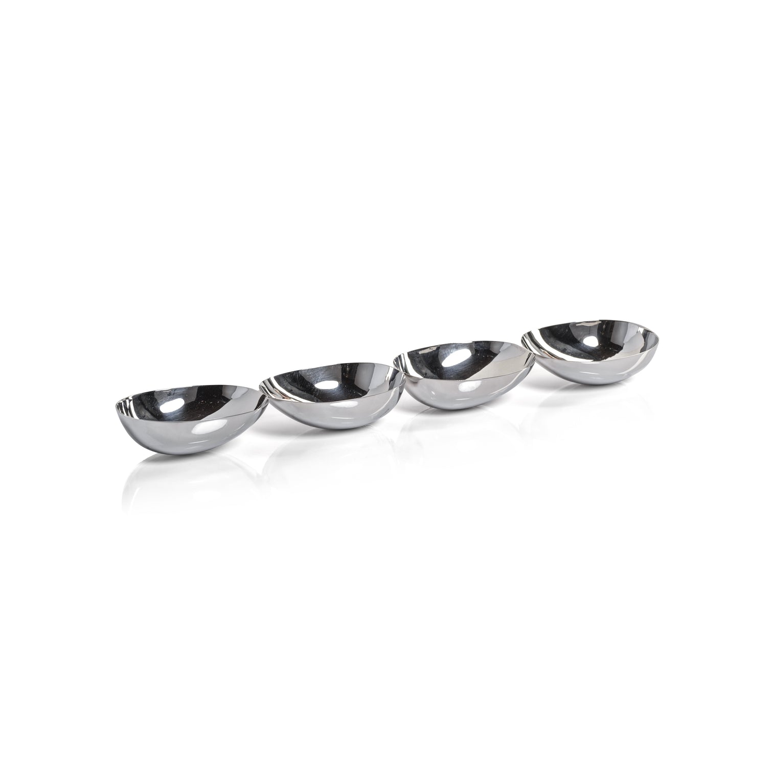 Four Part Condiment Bowl Polished Nickel