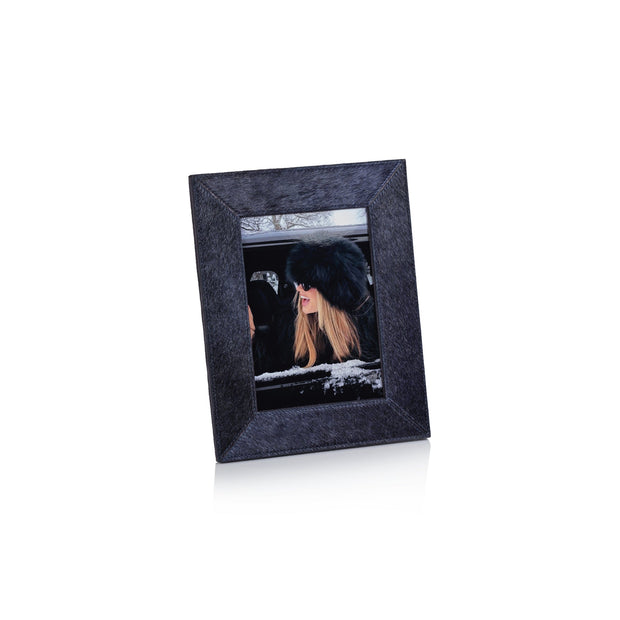 Corviglia Navy Hair on Hide Frame 5x7 - Maaribu