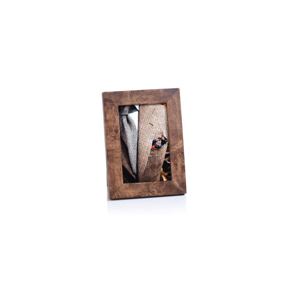 Rosso Burl Wood Photo Frame 4x6