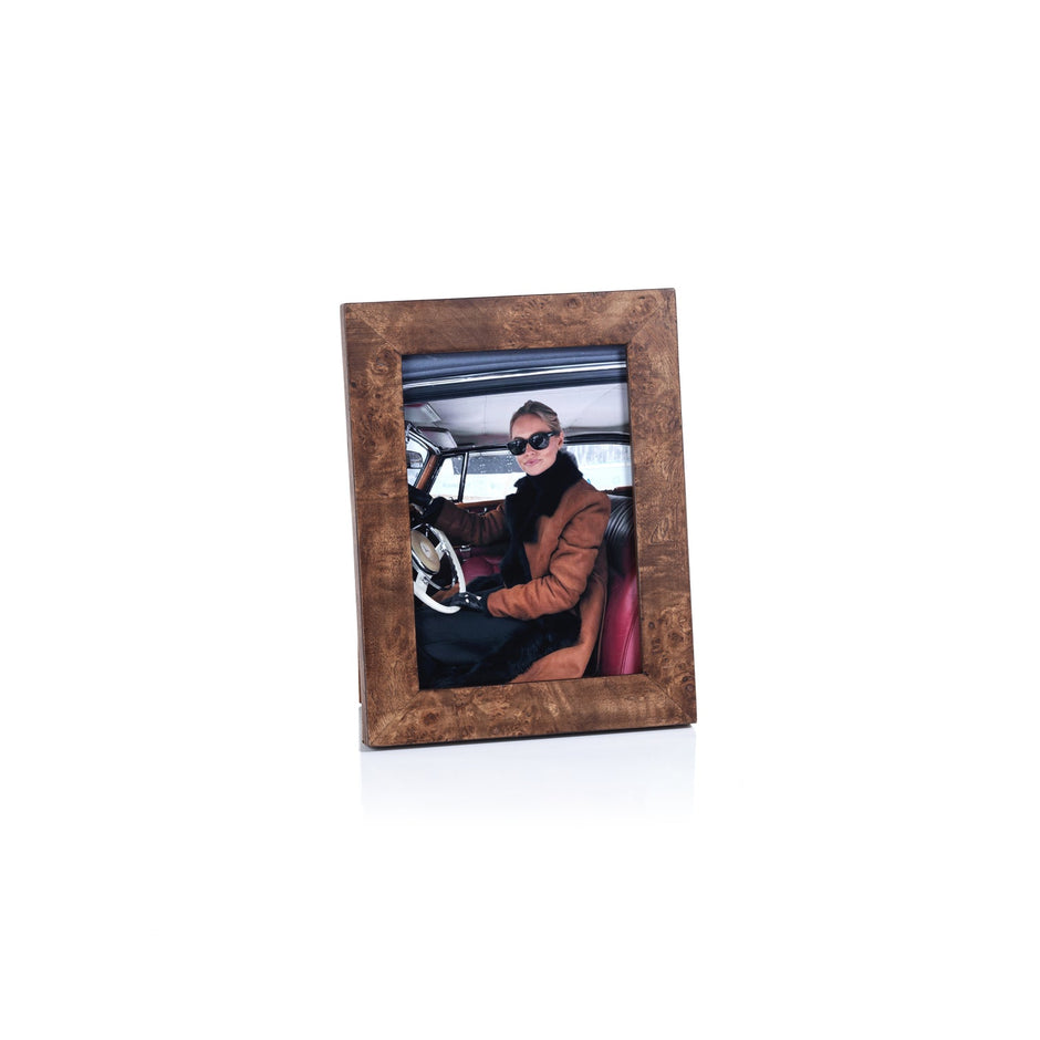 Rosso Burl Wood Photo Frame 5x7