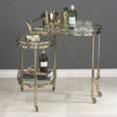 Gold Finish Bar Cart