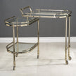 Gold Finish Bar Cart