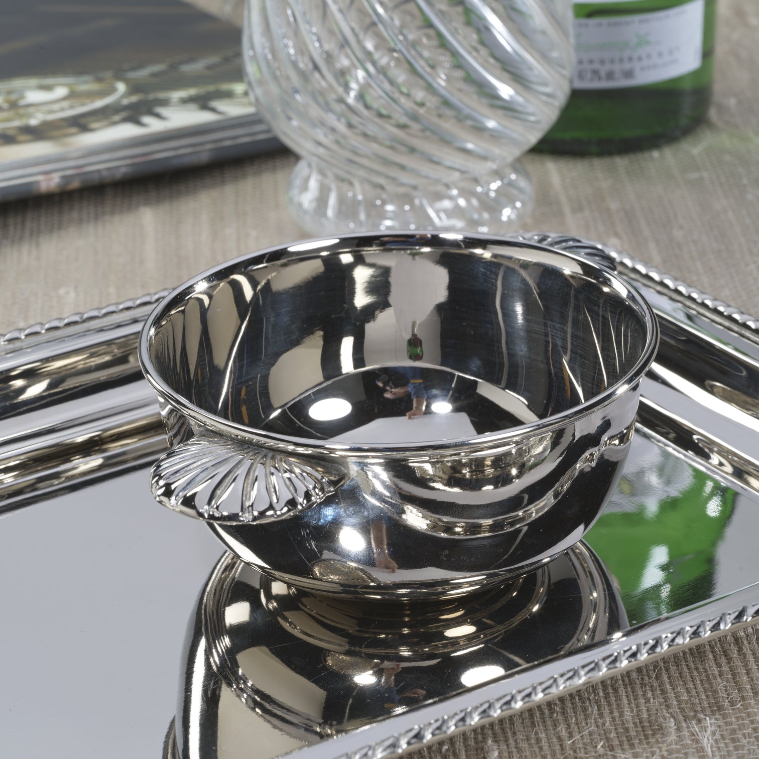 Eden Roc Condiment Bowl Polished Nickel