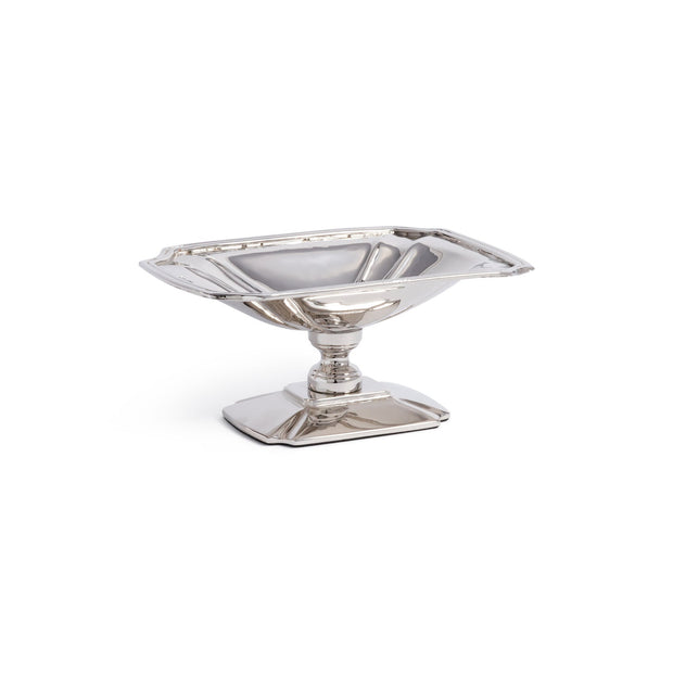 Antique Footed Dish Polished Nickel - Maaribu