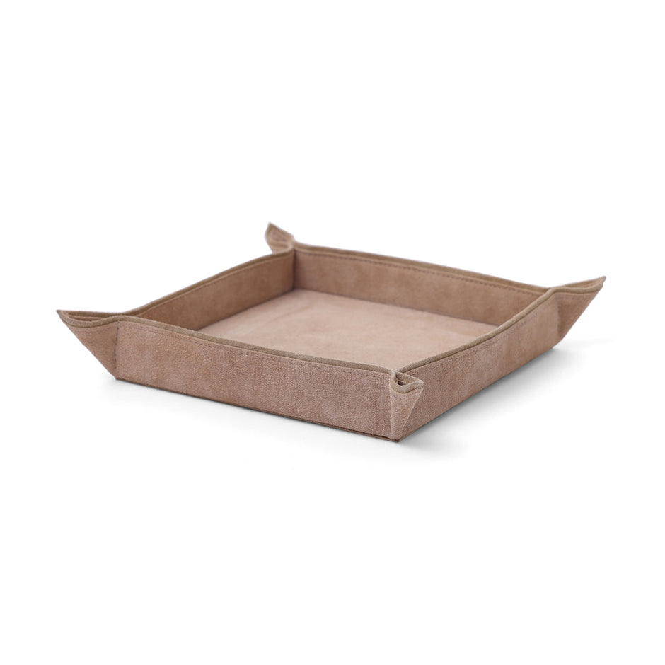 Saint-Gervais Suede Leather Catchall Camel