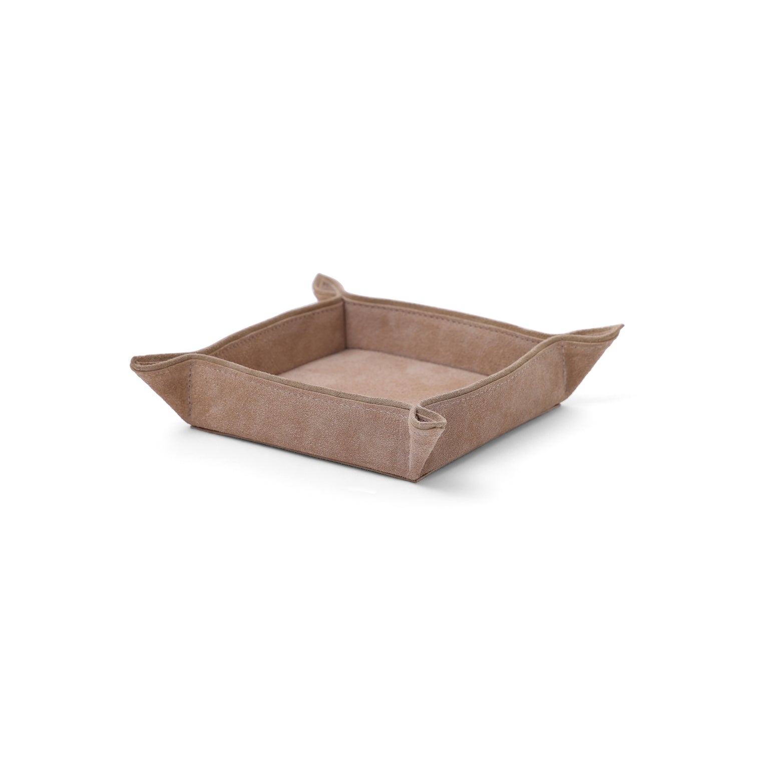 Saint-Gervais Suede Leather Catchall Camel