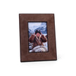 Saint-Gervais Brown Suede Photo Frame