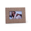 Saint-Gervais Suede Leather Woven Photo Frame Camel