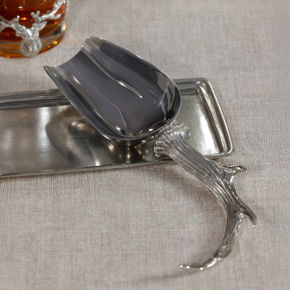 St. Anton pewter antler ice scoop product view