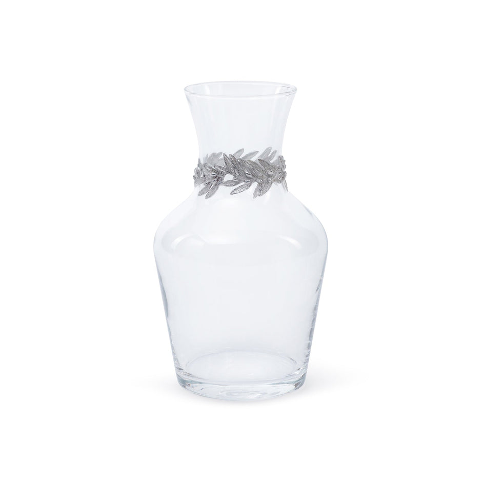 St. Anton All-Purpose Glass Bottle with Pewter Leaf Trim
