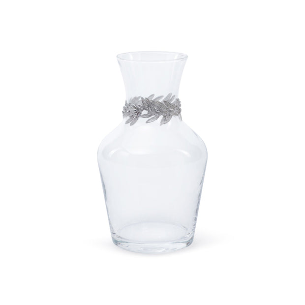 St. Anton All-Purpose Glass Bottle with Pewter Leaf Trim