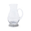St. Anton Glass Pitcher on Pewter Base