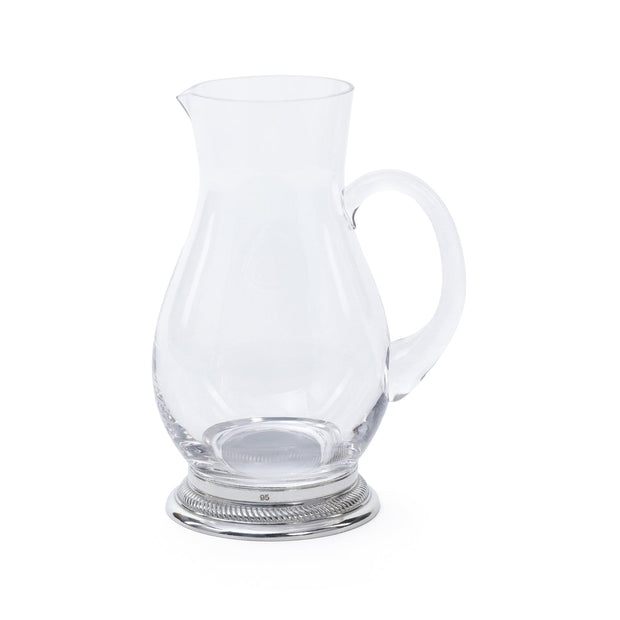 St. Anton Glass Pitcher on Pewter Base