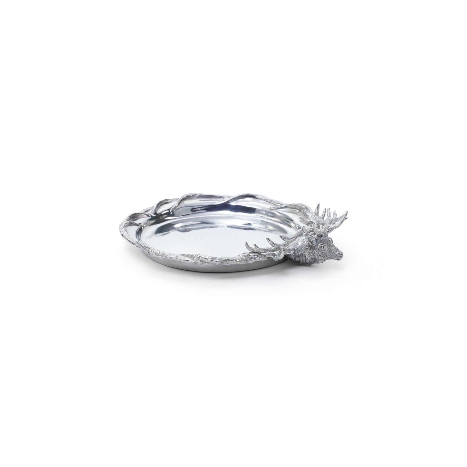 St. Anton Stag Head Pewter Wine Coaster