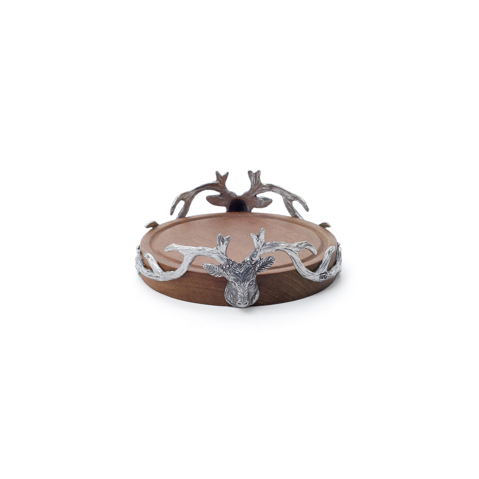 St. Anton wine coaster styled with bottle