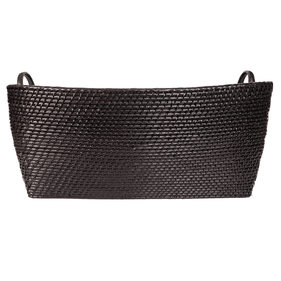 Rattan Everything Basket with Hoop Handles